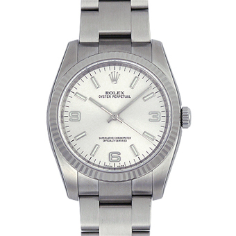 ロレックス スーパーコピー ROLEX オイスターパーペチュアル 116034 シルバー